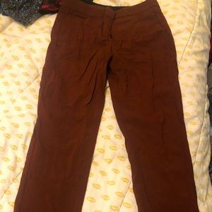Theory Trousers- Size 0 Maroon